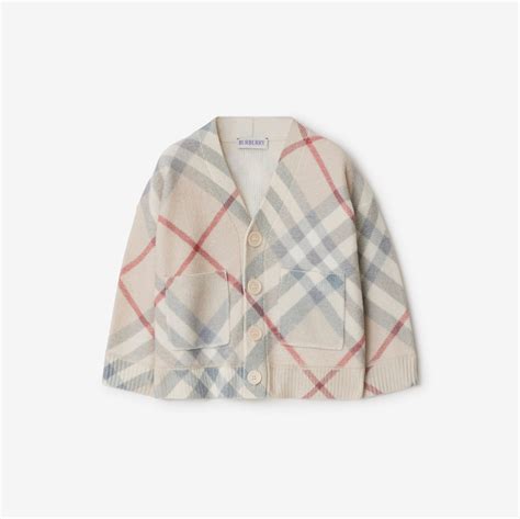 burberry london check cardigan|Burberry Check wool cardigan.